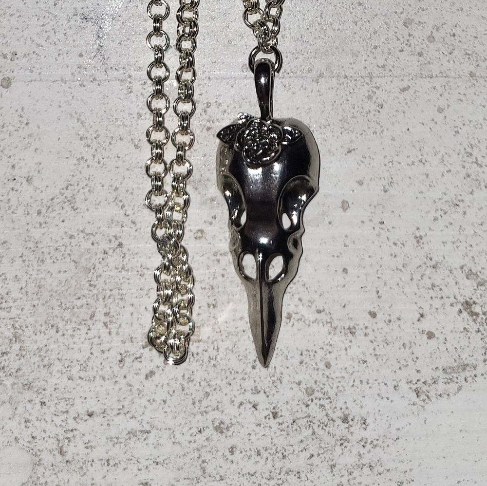 Plague doctor skull necklace